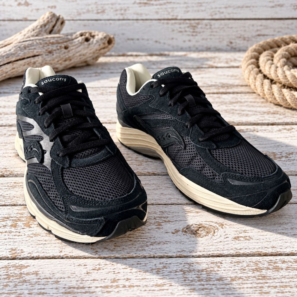 Saucony ProGrid Omni 9 Premium Black Cream Unisex 12 NWOB S70740-16 #1286